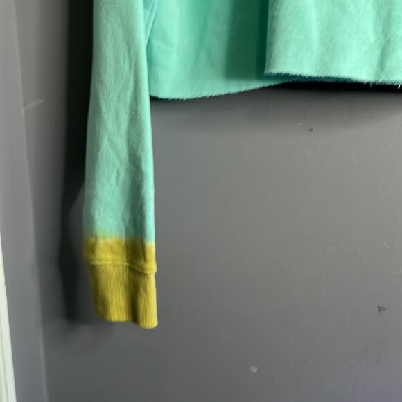 Wild Fable Light Green Cropped Hoodie With Tan Tie Dye Size Large - Picture 3 of 8